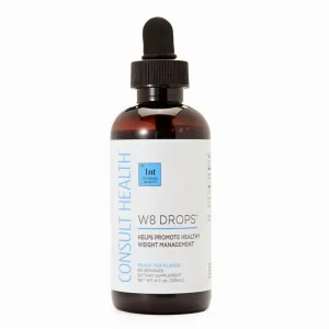 Consult Health W8 Drops -Doctor Formulated Liquid Weight Loss Supplement with DygloFit 4 Fl Oz
