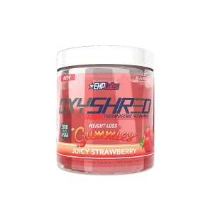 EHP LABS OxyShred Weightloss Gummies, Juicy Strawberry, 80 count