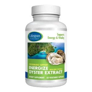 Lifespan NZ Oyster Extract Supplement with Zinc & Taurine - Wellness, Energy & Immune Support - 500mg, 60 Capsules