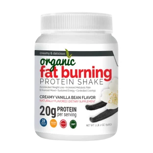 Organic Fat Burning Protein Shake, Whey Protein Powder - Creamy Vanilla